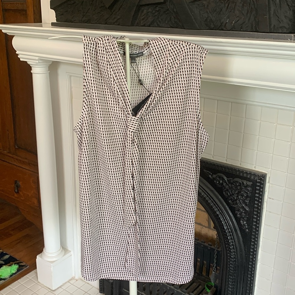 Adrianna Papell front tie blouse. NWT. Retail 59‎